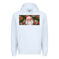 White christmas with santa Premium Hoodie - AdoDesignShop