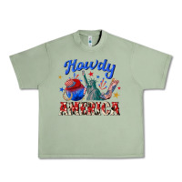 Oil Green howdy america western Urban Heavy Tee - texasbilliewilder