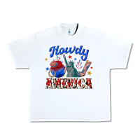White howdy america western Urban Heavy Tee - texasbilliewilder