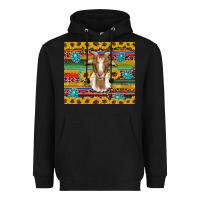 Black goat sunflowers gemstones serape leopard glitter Heavyweight Hoodie - Artiststas