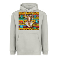 Moon Dust goat sunflowers gemstones serape leopard glitter Heavyweight Hoodie - Artiststas