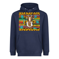 Navy goat sunflowers gemstones serape leopard glitter Heavyweight Hoodie - Artiststas