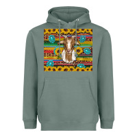 Sage goat sunflowers gemstones serape leopard glitter Heavyweight Hoodie - Artiststas