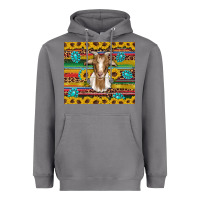 Storm goat sunflowers gemstones serape leopard glitter Heavyweight Hoodie - Artiststas