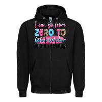 Black i can go from zero to online detective in 2.5 seco Zipper Hoodie - JahusDesignShop