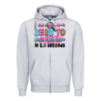 Heather Grey i can go from zero to online detective in 2.5 seco Zipper Hoodie - JahusDesignShop