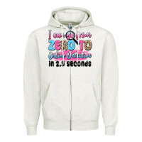 Oatmeal Heather i can go from zero to online detective in 2.5 seco Zipper Hoodie - JahusDesignShop