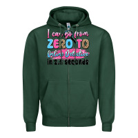 Sports Green i can go from zero to online detective in 2.5 seco Zipper Hoodie - JahusDesignShop