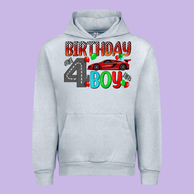 Birthday Boy 4 Urban Hoodie Designed By Bundleandbundleshop