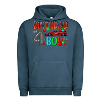 Pigment Midnight Navy birthday boy 4 Urban Hoodie - BundleAndBundleShop