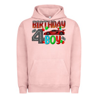 Pigment Salmon birthday boy 4 Urban Hoodie - BundleAndBundleShop