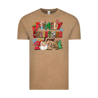 Vintage Coffee family christmas crew 2024 Vintage Tee - Zillion Design Studio