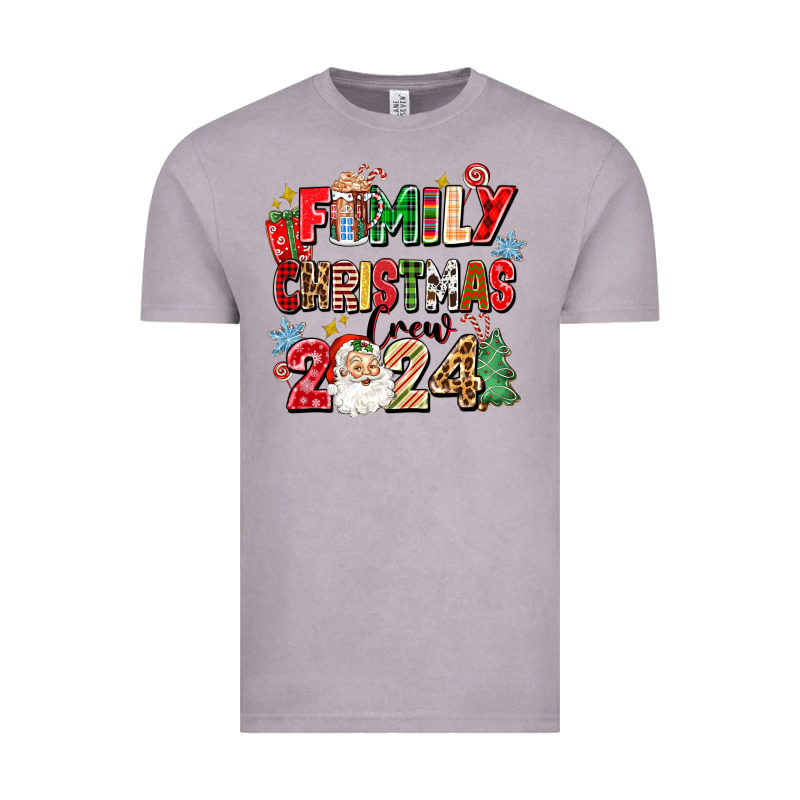 Family Christmas Crew 2024 Vintage Tee by Zillion Design Studio | Teevron