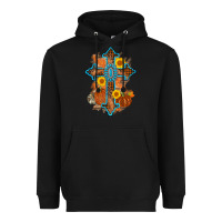 Black thanksgiving cross pumpkin sunflower Heavyweight Hoodie - AdoDesignShop
