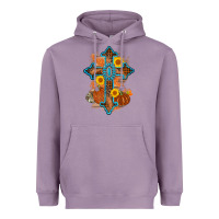 Lavender thanksgiving cross pumpkin sunflower Heavyweight Hoodie - AdoDesignShop