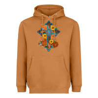 Meerkat thanksgiving cross pumpkin sunflower Heavyweight Hoodie - AdoDesignShop