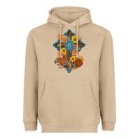 Mushroom thanksgiving cross pumpkin sunflower Heavyweight Hoodie - AdoDesignShop