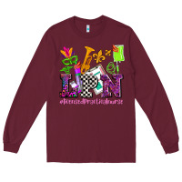 Burgundy mardi gras lpn licensed practical nurse Long Sleeve Tee - AdoDesignShop