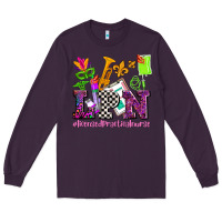 Plum mardi gras lpn licensed practical nurse Long Sleeve Tee - AdoDesignShop