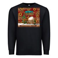 Black merry christmas cookies buffalo plaid Premium Sweatshirt - Jasminsmagicworld