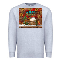 Heather Grey merry christmas cookies buffalo plaid Premium Sweatshirt - Jasminsmagicworld