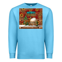 Ocean Blue merry christmas cookies buffalo plaid Premium Sweatshirt - Jasminsmagicworld