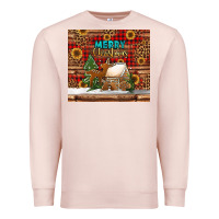 Pale Pink merry christmas cookies buffalo plaid Premium Sweatshirt - Jasminsmagicworld