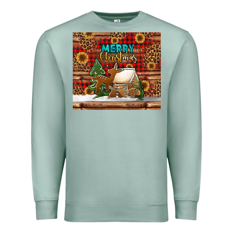 Merry Christmas Cookies Buffalo Plaid Premium Sweatshirt by Jasminsmagicworld | Teevron