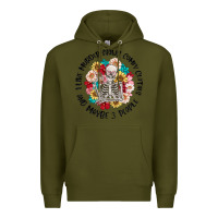Army Green i like murder shows comfy clothes and like 3 peopl Premium Hoodie - MaliasSmallBusiness