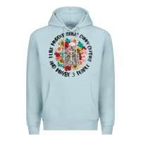 Blue Mist i like murder shows comfy clothes and like 3 peopl Premium Hoodie - MaliasSmallBusiness