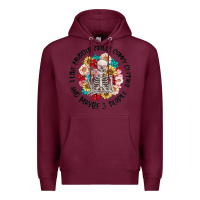Burgundy i like murder shows comfy clothes and like 3 peopl Premium Hoodie - MaliasSmallBusiness