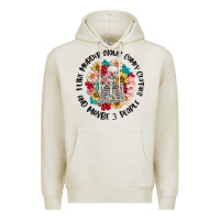 Oatmeal Heather i like murder shows comfy clothes and like 3 peopl Premium Hoodie - MaliasSmallBusiness