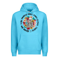 Ocean Blue i like murder shows comfy clothes and like 3 peopl Premium Hoodie - MaliasSmallBusiness
