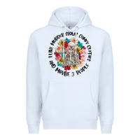 White i like murder shows comfy clothes and like 3 peopl Premium Hoodie - MaliasSmallBusiness