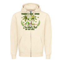 Sandshell tanned and tipsy cocktail club sip and chill Zipper Hoodie - JahusDesignShop
