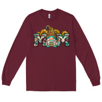 Burgundy mom gnome Long Sleeve Tee - Zillion Design Studio