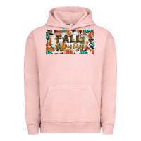 Pigment Salmon fall in love license plate Urban Hoodie - BundleAndBundleShop