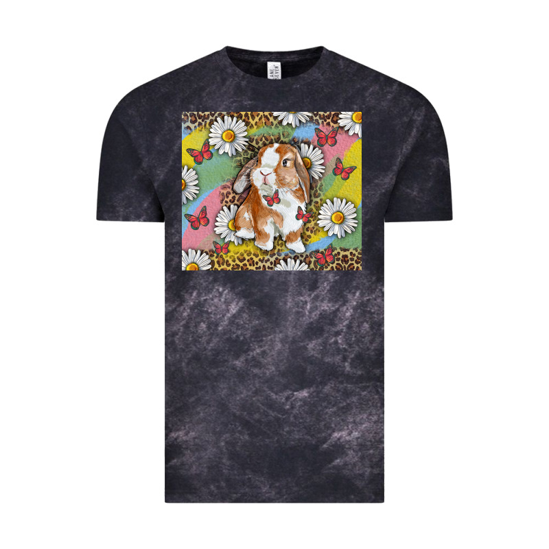 Watercolor Easter Bunny With Daisy Vintage Tee by RanaPortraitStore | Teevron