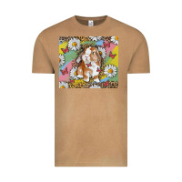 Vintage Camel Watercolor Easter Bunny With Daisy Vintage Tee - RanaPortraitStore
