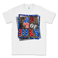 White 4th of July  4th of july Classic Tee - CowGirlArtShop