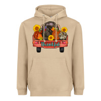 Mushroom thankful turkey truck Heavyweight Hoodie - AdoDesignShop
