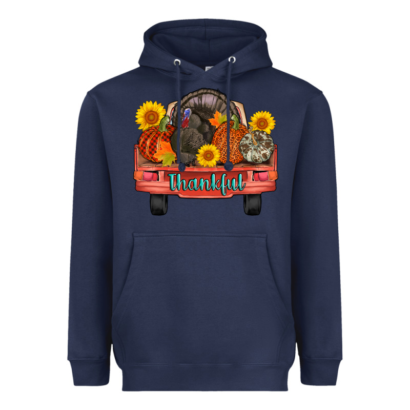 Thankful Turkey Truck Heavyweight Hoodie by AdoDesignShop | Teevron