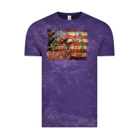 Cloud Purple deer hunting target american flag  background Vintage Tee - BarkalooDesign