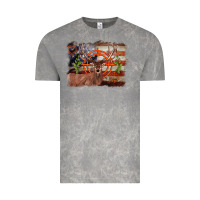 Cloud Rock deer hunting target american flag  background Vintage Tee - BarkalooDesign