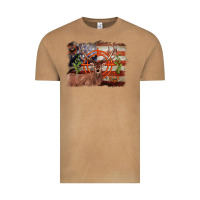 Vintage Camel deer hunting target american flag  background Vintage Tee - BarkalooDesign