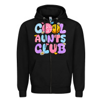 Black cool aunts club Zipper Hoodie - JahusDesignShop