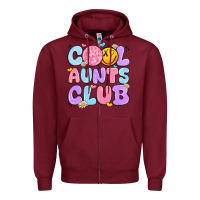 Burgundy cool aunts club Zipper Hoodie - JahusDesignShop