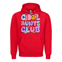 Red cool aunts club Zipper Hoodie - JahusDesignShop