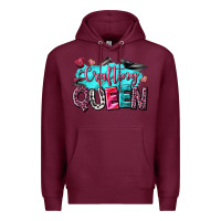 Burgundy crafting queen Premium Hoodie - NancyCooperArtShop