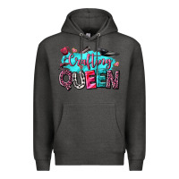 Charcoal Heather crafting queen Premium Hoodie - NancyCooperArtShop